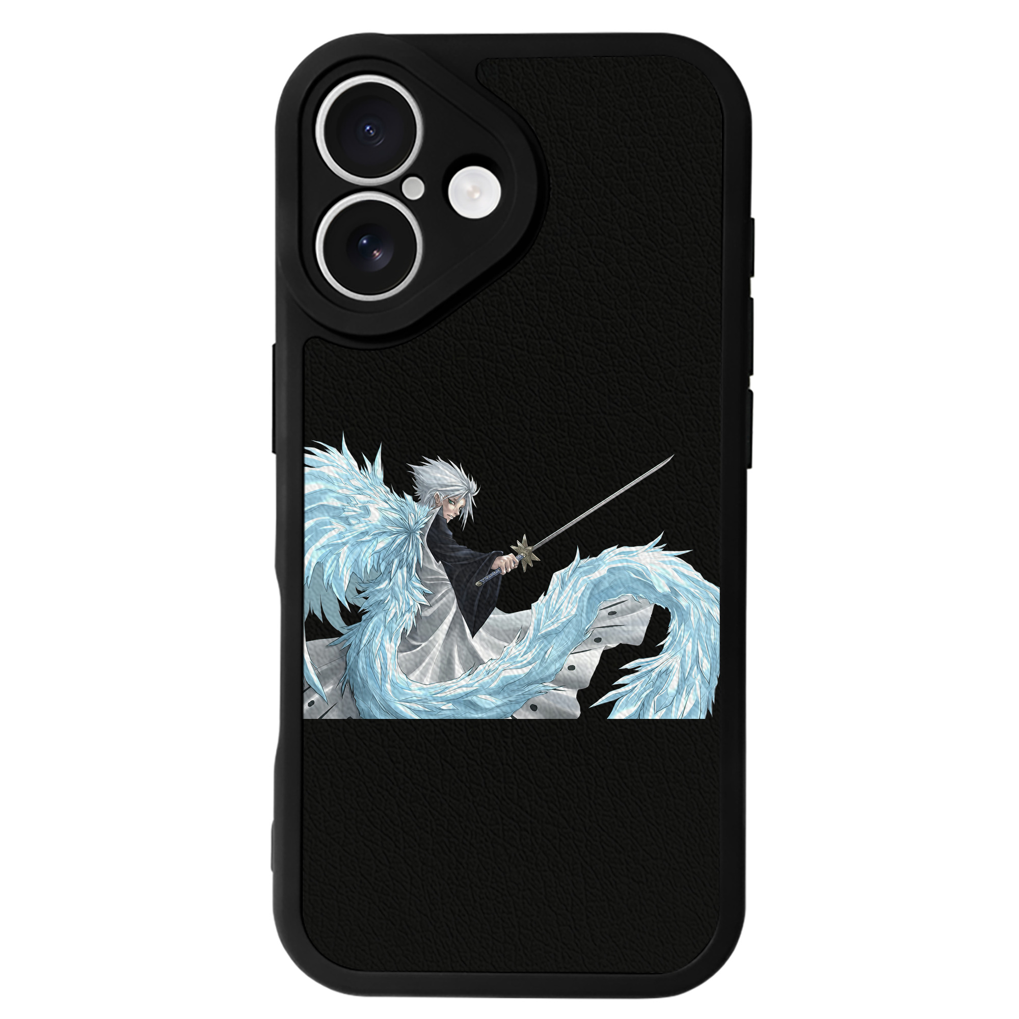 （画像用） ブリーチ 日番谷冬獅郎（ひつがや とうしろう） BLEACH Hitsugaya Toushirou 【iPhone 16シリーズ対応】シリコンスマホケース（レザー調） 材質：シリコン